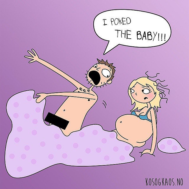 Funny Illustrations Pregnancy Struggles 4